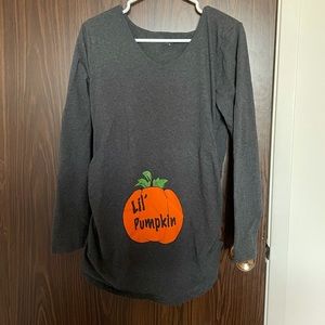 Lil’ pumpkin maternity shirt